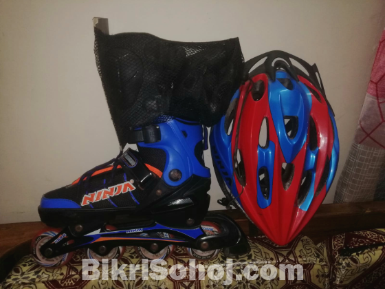 Ninja skating shoes Free(Helmet and protective gear set)